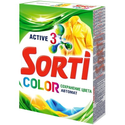 Стиральный порошок 350 г, Sorti "Color", 800-5/8511-3