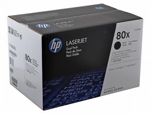 Картридж HP (CF280XF) LJ Pro 400 M401/Pro 400 MFP M425, 6,9K (O) BK двойная упаковка Картридж HP (CF280XF) LJ Pro 400 M401/Pro 400 MFP M425, 6,9K (O) BK двойная упаковка
