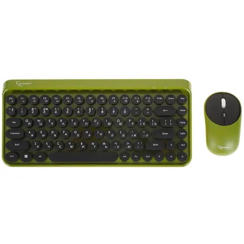 Клавиатура+мышь беспроводная Gembird KBS-9001 зеленый Клавиатура+мышь беспроводная Gembird KBS-9001 зеленый