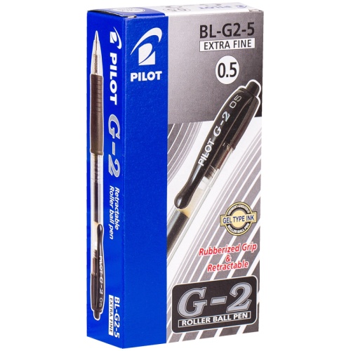 Ручка гелевая автоматическая Pilot "G-2" черная (толщина линии 0.3 мм) Ручка гелевая автоматическая Pilot "G-2" черная (толщина линии 0.3 мм)