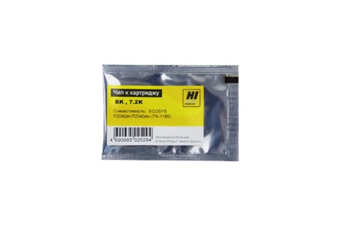 чип kyocera (tk-1160) ecosys p2040dn/p2040dw , bk, 7,2k hi-black