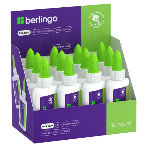 Клей ПВА 40 мл Berlingo "Standard"