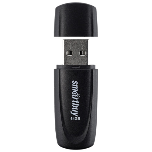 Память USB Flash 64 GB Smartbuy "Scout" USB 2.0 Flash Drive, черный