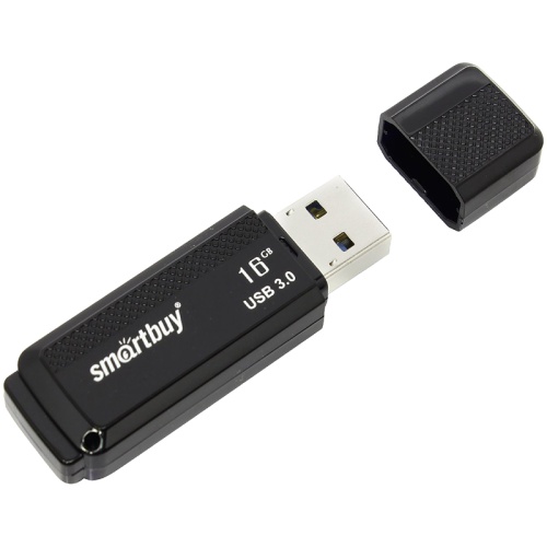 Память USB Flash 16 GB Smartbuy "Dock" USB 3.0 Flash Drive, черный