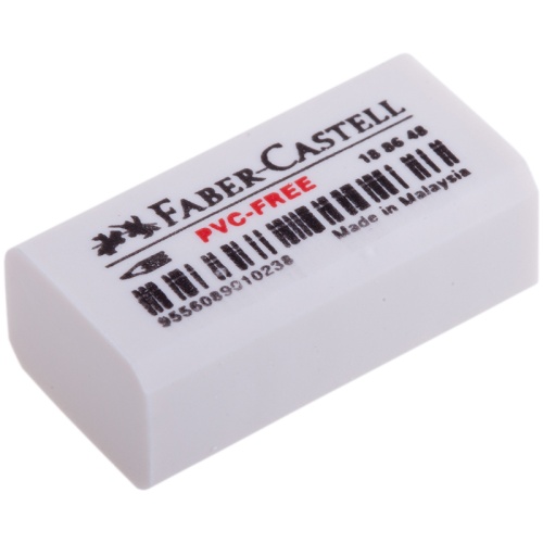 Ластик FABER-CASTELL (Германия) "7086", для чернографитных и цветных карандашей, 18864