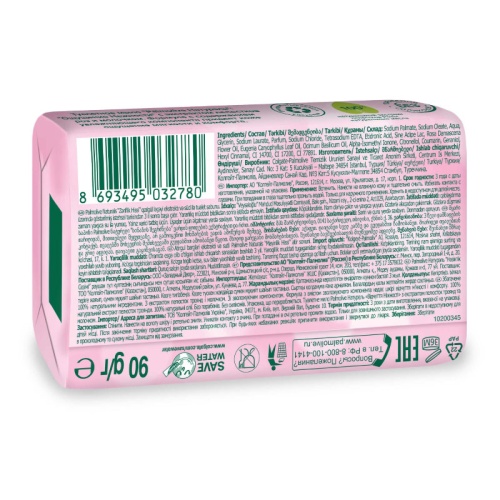 Мыло туалетное 90 г, Palmolive Натурэль Ощущение нежности (молоко и лепестки роз)