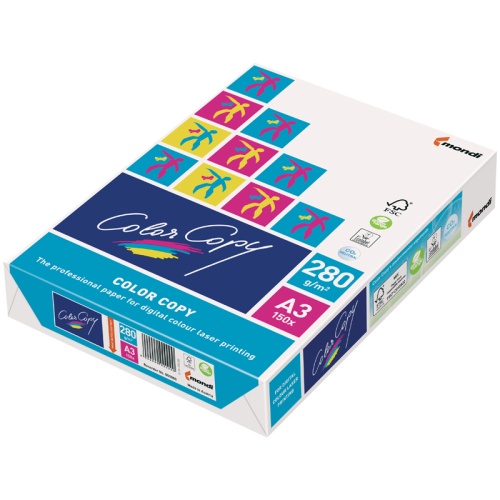 Бумага A3, COLOR COPY, 280г/м2, 150л., 161%, класс A