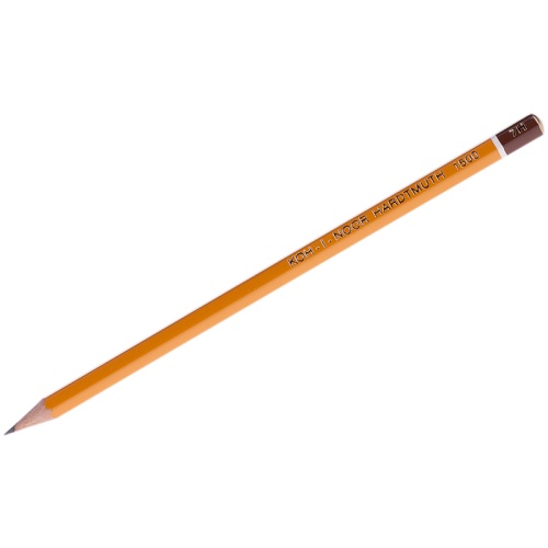 Карандаш чернографитный Koh-I-Noor "1500" 7Н, заточен.
