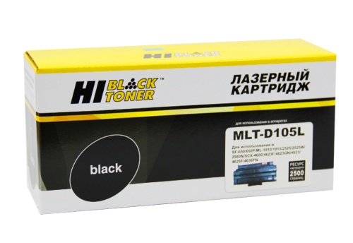 Картридж Samsung (MLT-D105L) ML-1910/1915/2525/2525W/2580N/SCX4600, 2,5K Hi-Black