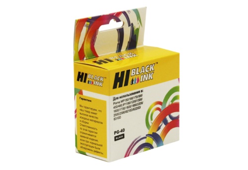 Картридж струйный Canon (PG-40) PIXMA MP150/170/450/iP1200/1600/2200, Bk Hi-Black