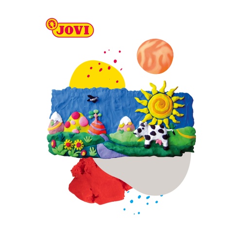 Пластилин JOVI, 10 цветов, 500г, растительный, картон Пластилин JOVI, 10 цветов, 500г, растительный, картон