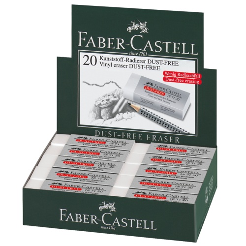 Ластик Faber-Castell "Dust Free", прямоугольный, картонный футляр, 62*21,5*11,5мм Ластик Faber-Castell "Dust Free", прямоугольный, картонный футляр, 62*21,5*11,5мм