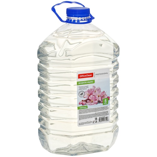 Мыло жидкое 5 л, OfficeClean Proffesional "Цветочное", прозрачное, ПЭТ