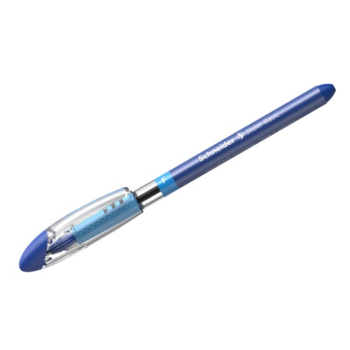 Ручка шариковая Schneider "Slider Basic" синяя, 0,8мм, грип