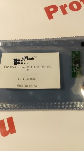 чип к картриджу ricoh sp 111 (sp110e), черный, ресурс 2000 копий unitech