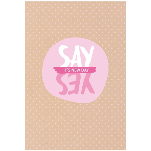 Записная книжка А5 80л. BG "Скажи да!", матовая ламинация, выб. лак, блок в точку