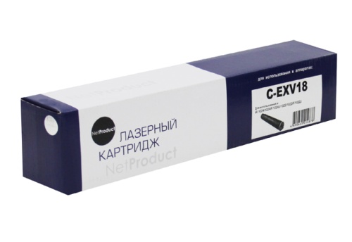 Картридж Canon (C-EXV18) iR-1018/1020/1022/1024, 465 г, туба 0386B002 NetProduct Картридж Canon (C-EXV18) iR-1018/1020/1022/1024, 465 г, туба 0386B002 NetProduct