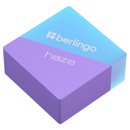 Ластик Berlingo "Haze ", прямоугольный, цвета ассорти, 34*34*14мм