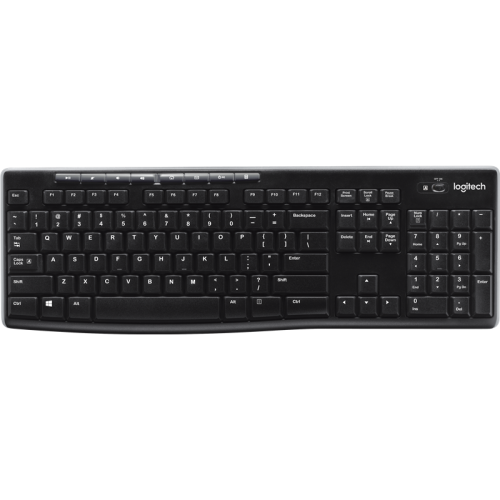 Клавиатура беспроводная Logitech Wireless Keyboard K270 черный