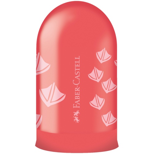 Точилка пластиковая Faber-Castell "Jelly" 1 отверстие, контейнер, ассорти
