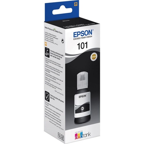 Чернила Epson 101 C13T03V14A, для Epson, 127мл, черный Чернила Epson 101 C13T03V14A, для Epson, 127мл, черный