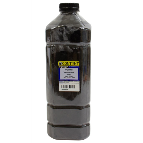 тонер hp lj m609, тип 5.0, bk, 1 кг, content