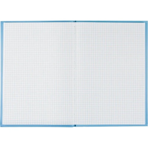 Книга учета 96 листов А4 в клетку на сшивке блок офсет Attache Bright Сolours (картон, голубой)