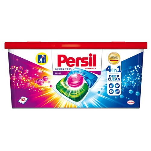 Капсулы для стирки белья Persil (ПЕРСИЛ) "Power caps Color" 4в1 42шт Колор