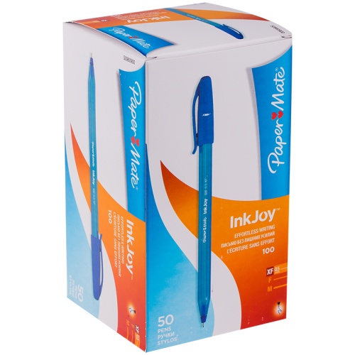 Ручка шариковая Paper Mate "InkJoy 100" синяя, 0,5мм, трехгран.