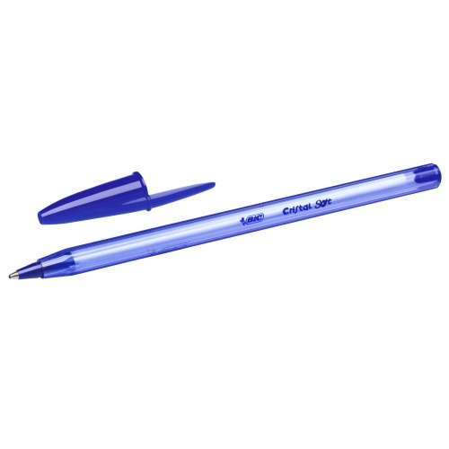 Ручка шариковая неавтоматическая Bic Cristal Soft синяя (толщина линии 0.35 мм) Ручка шариковая неавтоматическая Bic Cristal Soft синяя (толщина линии 0.35 мм)