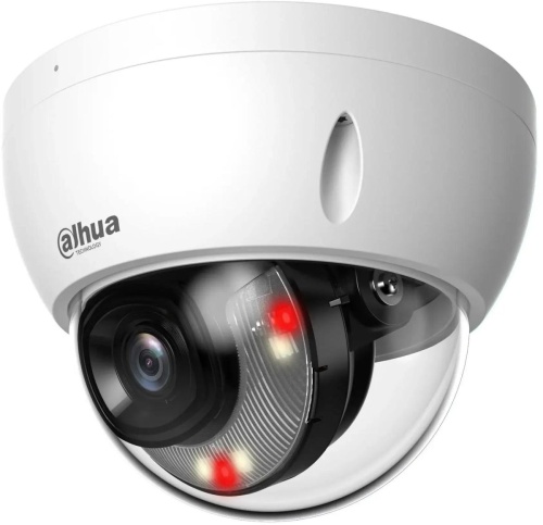 Уличная купольная IP-видеокамера Dahua DH-IPC-HDBW2449EP-S-IL-0280B Smart Dual Light с ИИ 4Мп, 1/2.9