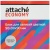 Блок для записей Attache 90x90x90 мм в боксе разноцветный Economy (плотность 65 г/кв.м)