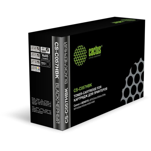 Картридж лазерный Cactus CS-C057HBK черный (10000 стр.) для Canon LBP228x/LBP226dw/LBP223dw/MF449x/M