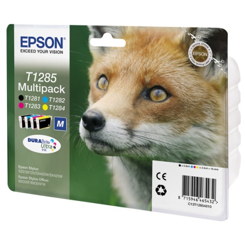 Набор картриджей EPSON (C13T12854012) Stylus S22/SX125/SX420W/SX425W (О)