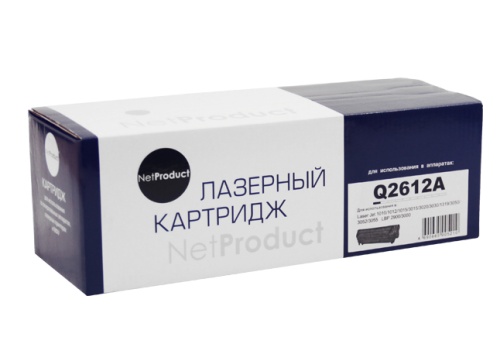 Картридж HP (Q2612A) LJ 1010/1020/3050, ресурс 2000 копий, NetProduct