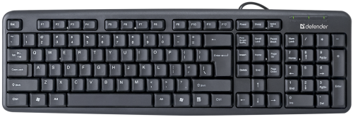 лавиатура проводная Defender Element HB-520 черный PS/2