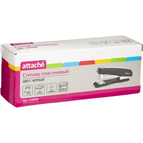 Степлер ATTACHE 8215 (N24/6&26/6) до 25 лист. черный Степлер ATTACHE 8215 (N24/6&26/6) до 25 лист. черный