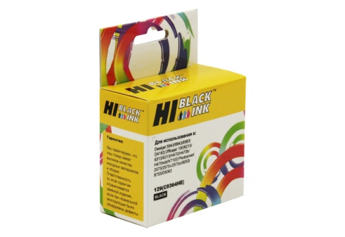 Картридж Hi-Black (HB-C9364HE) для HP DJ 5943/6943/D4163, №129, Bk Картридж Hi-Black (HB-C9364HE) для HP DJ 5943/6943/D4163, №129, Bk