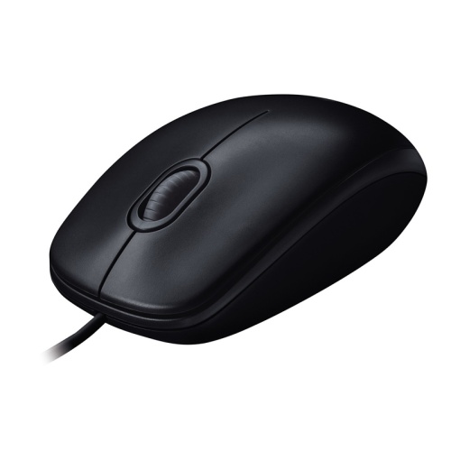 Мышь проводная Logitech B100 черный