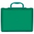 Портфель-кейс 1 отделение СТАММ, А4, 275*365*50мм, на защелках, тонированный зеленый