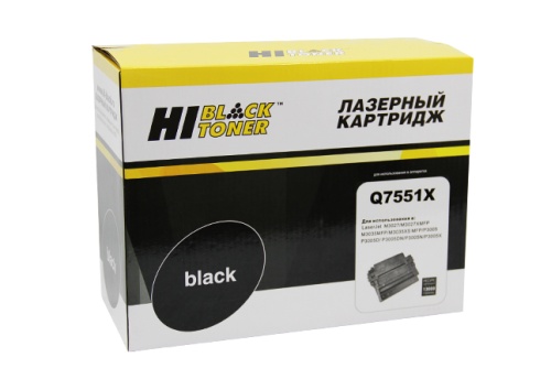 Картридж HP (Q7551X) LJ P3005/M3027MFP/M3035MFP, 13K Hi-Black