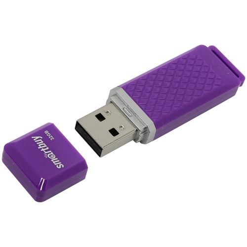 Память USB Flash 8 GB Smartbuy "Quartz" USB 2.0 Flash Drive, фиолетовый Память USB Flash 8 GB Smartbuy "Quartz" USB 2.0 Flash Drive, фиолетовый