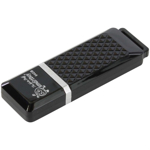 Память USB Flash 64 GB Smartbuy "Quartz" USB 2.0 Flash Drive, черный