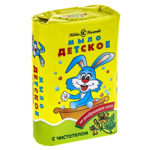 Мыло туалетное 90 г, Невская косметика ДЕТСКОЕ с Чистотелом 10158