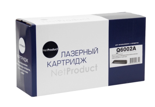 Картридж HP (Q6002A) CLJ 1600/2600/2605, Восстановленный, Y, 2K NetProduct