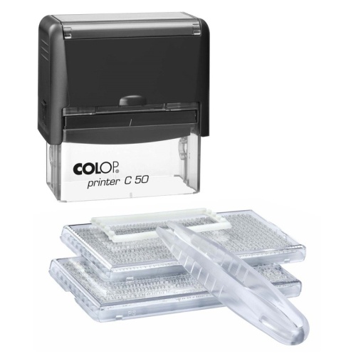 Штамп самонаборный Colop Printer C50-Set-F пластиковый 8 строк 30х69 мм Штамп самонаборный Colop Printer C50-Set-F пластиковый 8 строк 30х69 мм