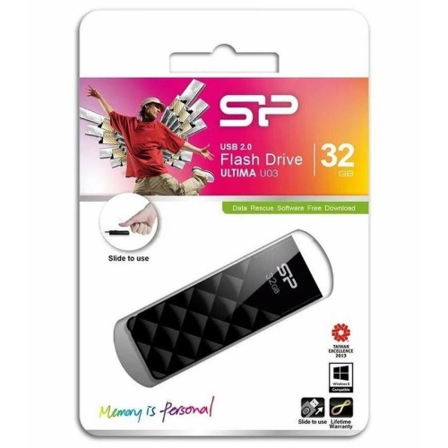 Память USB Flash 32 GB SiliconPower "Ultima U03" USB2.0 черный