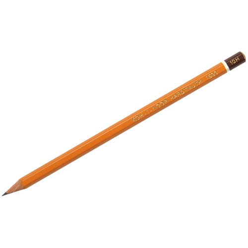 Карандаш чернографитный Koh-I-Noor "1500" 10Н, заточен.