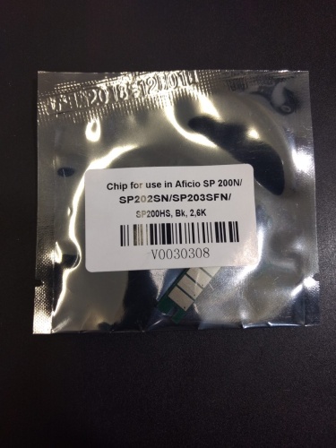 чип ricoh aficio sp 200n/sp202sn/sp203sfn/sp200hs, bk, 2,6k (китай)