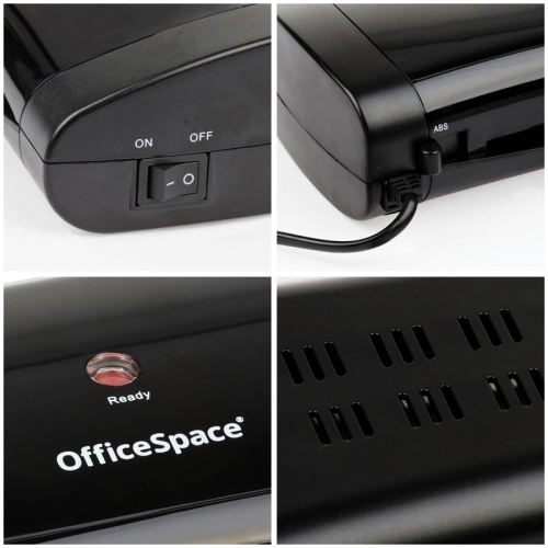 Ламинатор OfficeSpace LM500, А4, 75-125мкм, 2 вала, скорость 40см/мин, РТС Ламинатор OfficeSpace LM500, А4, 75-125мкм, 2 вала, скорость 40см/мин, РТС